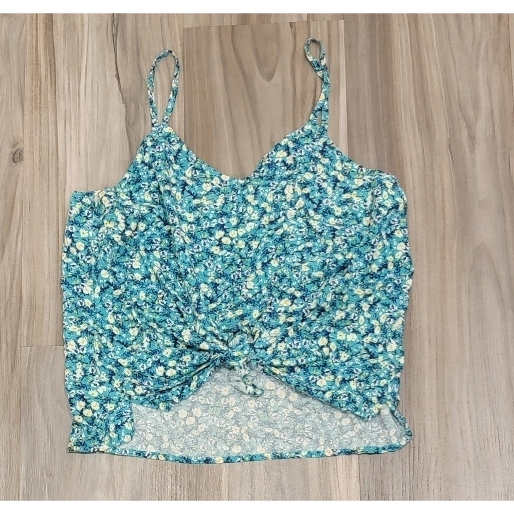 Old Navy Floral Print Buttonup Tanktop
